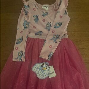 Lucy Pink and Blue Bluey Dress